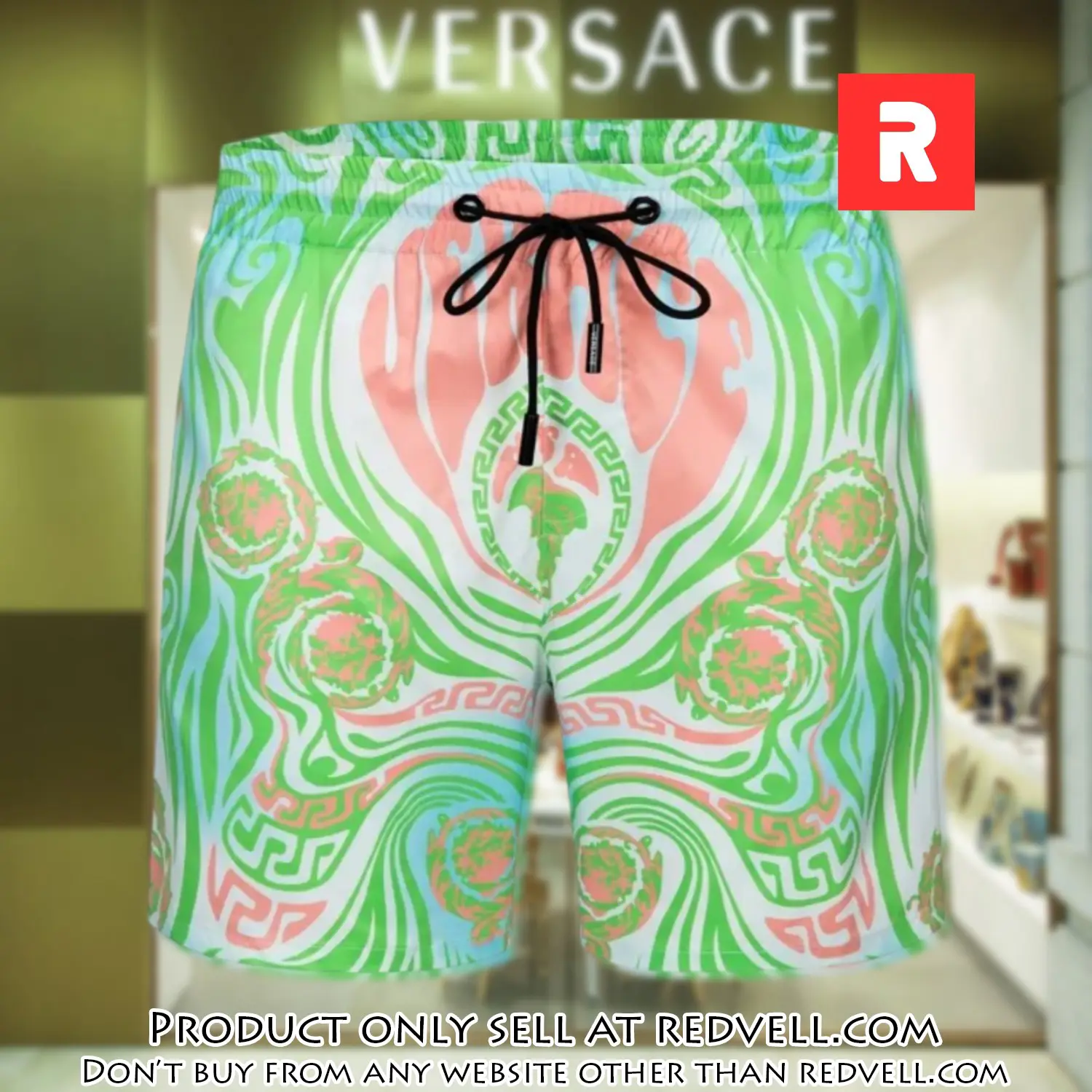 Versace hot 3d luxury all over print shorts pants for men rv4631627